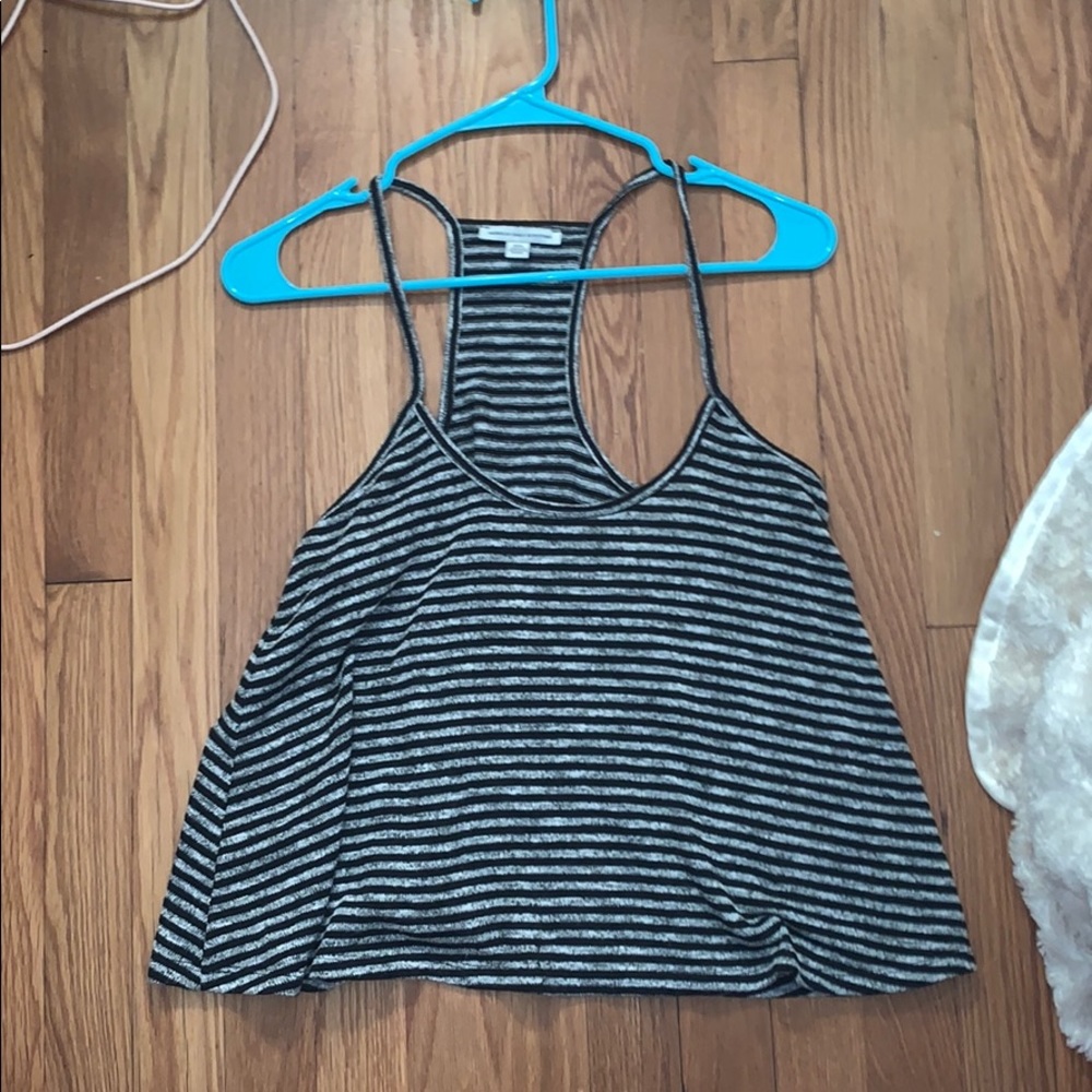 Black & Gray stripped tank